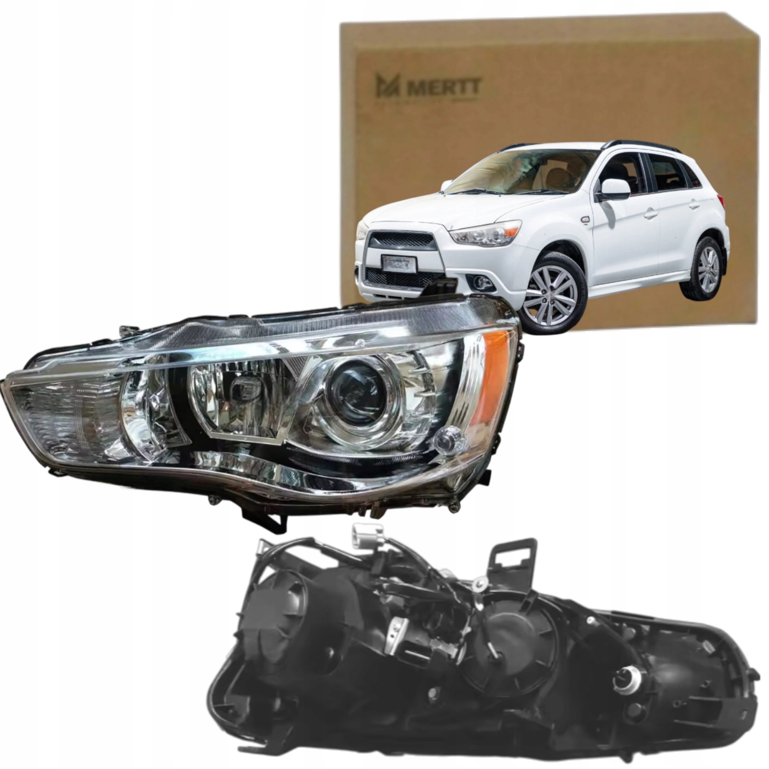 Mitsubishi Outlander Světlomet Xenon Levé Přední Světlo Xenon