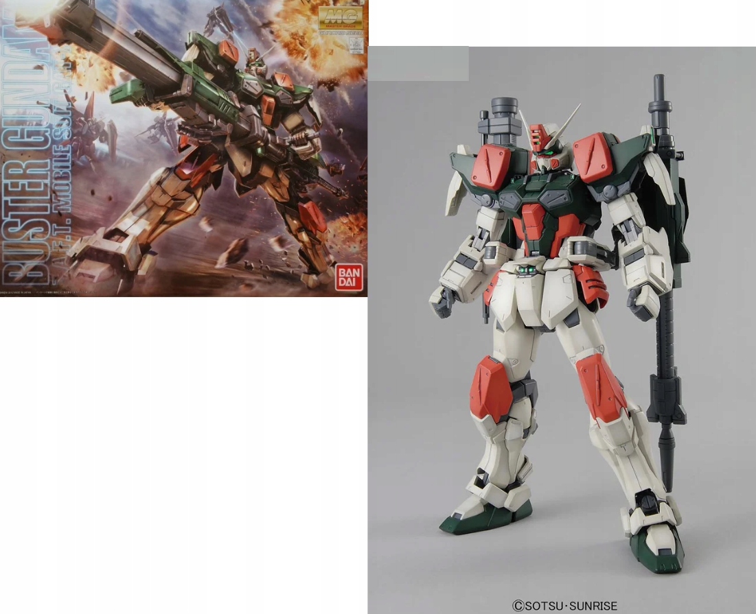 Gundam Mg 1/100 Buster Gundam Stavebnice Model
