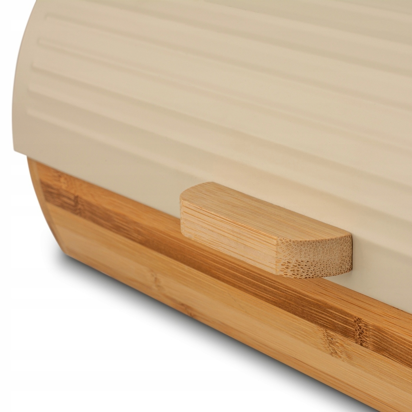 Duży CHLEBAK BAMBUSOWY drewniany POJEMNIK NA CHLEB KREMOWA POKRYWA Fushion Rodzaj jednoczęściowy