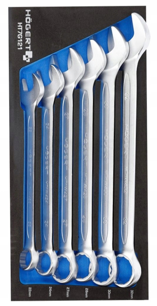 Zestaw Kluczy Klucze Płaskie Płasko Oczkowe 22 - 32 mm 6szt Hoegert Marka Hoegert Technik