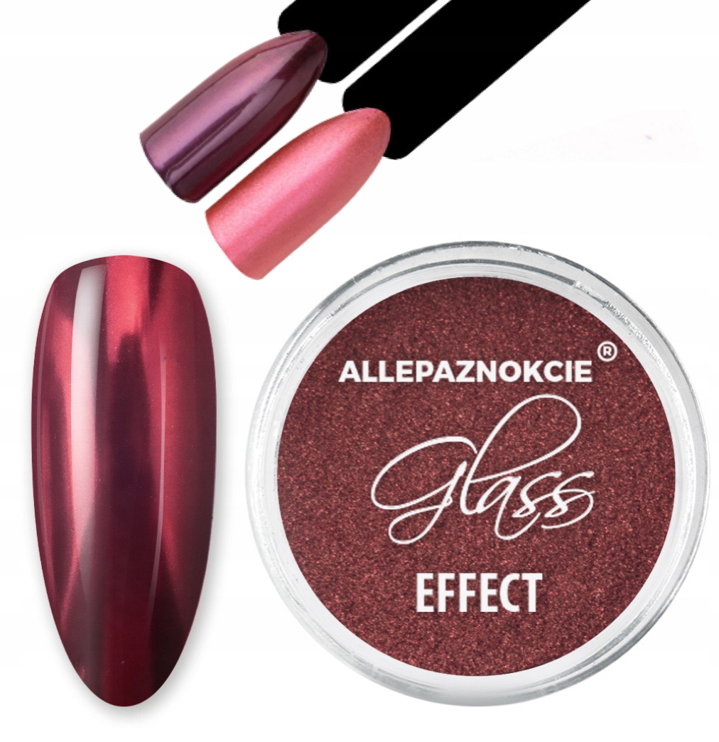 

Pyłek Lustrzany Efekt Glass Effect Rose Golden