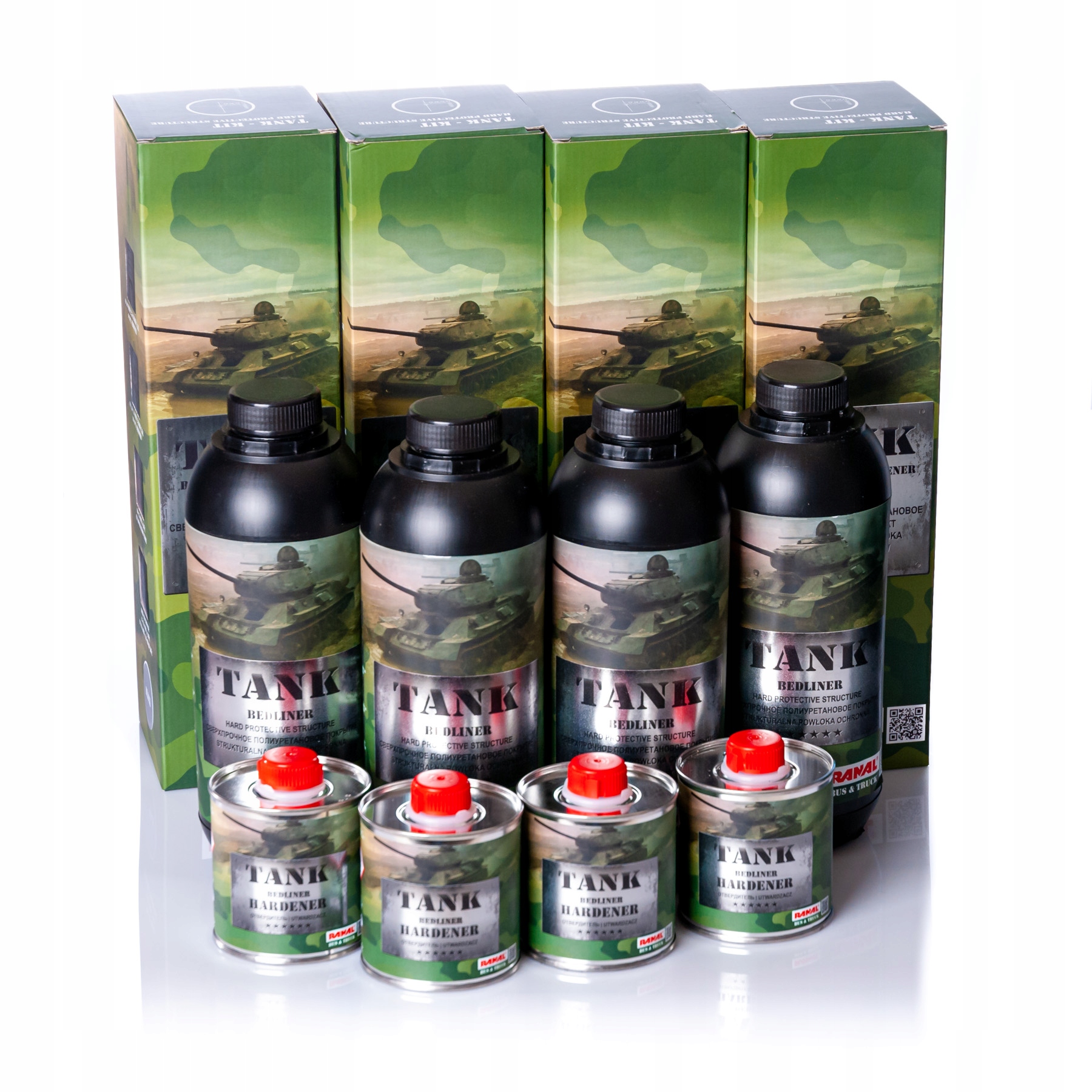 RANAL TANK URETAN 2K CZARNY 4 szt Brand Ranal