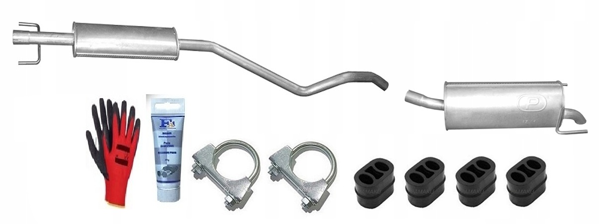 Opel Astra H 1.4i 16V 66kW (2004-2007) Sada Kompletního sada výfuku bonus