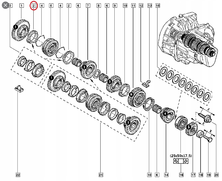 SYNCHRONIZATOR 4/5/6 BIEG MASTER II TRAFIC II Typ samochodu Samochody osobowe Samochody dostawcze