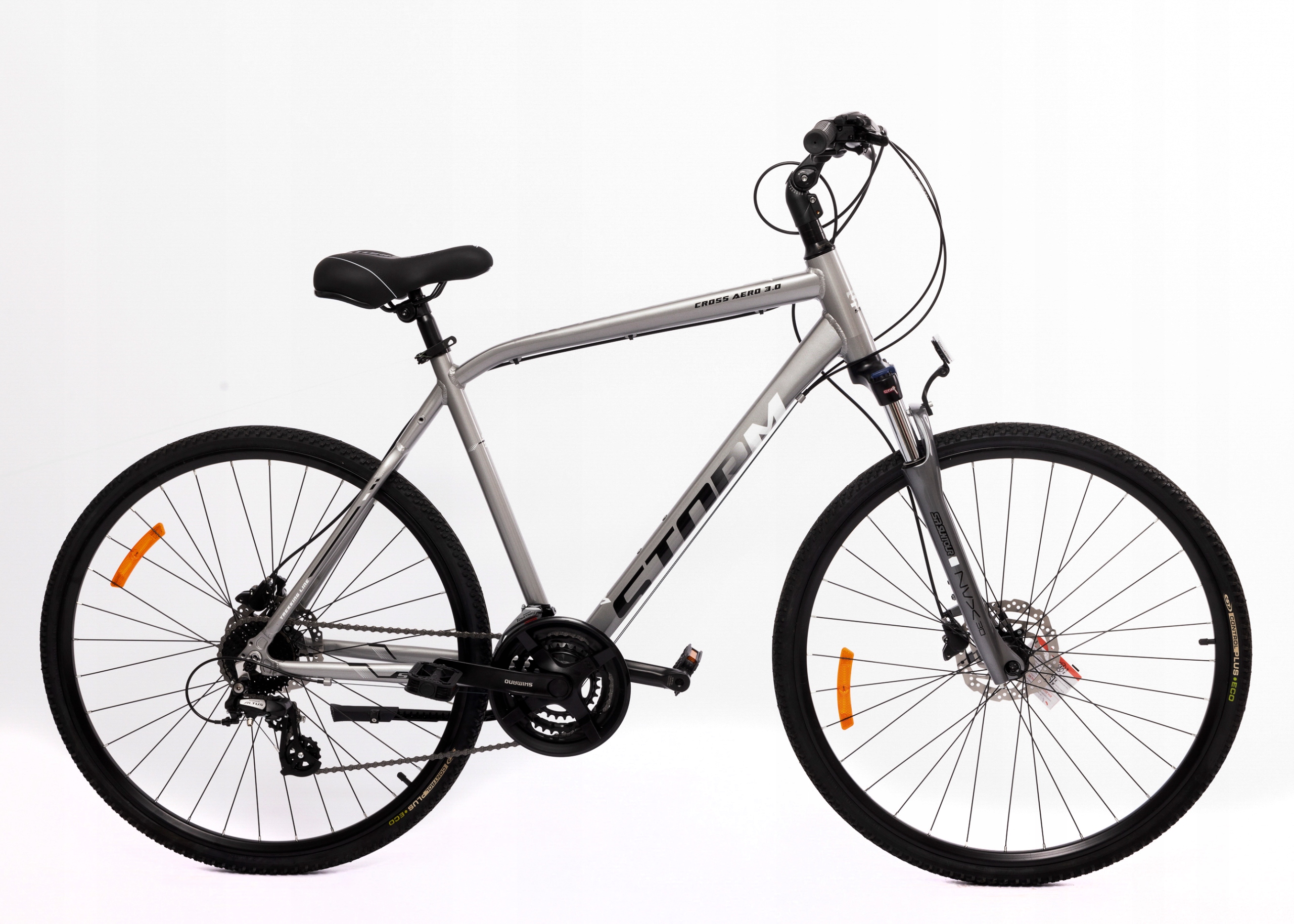 Rower crossowy Storm Cross Aero 3.0 Man rama 21 cali srebrny