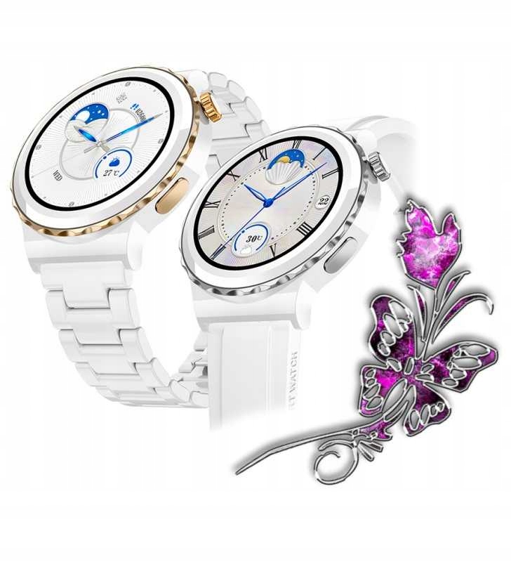 SMARTWATCH RUBICON RNCE92 DAMSKI ZEGAREK CERAMIKA Komunikacja Bluetooth