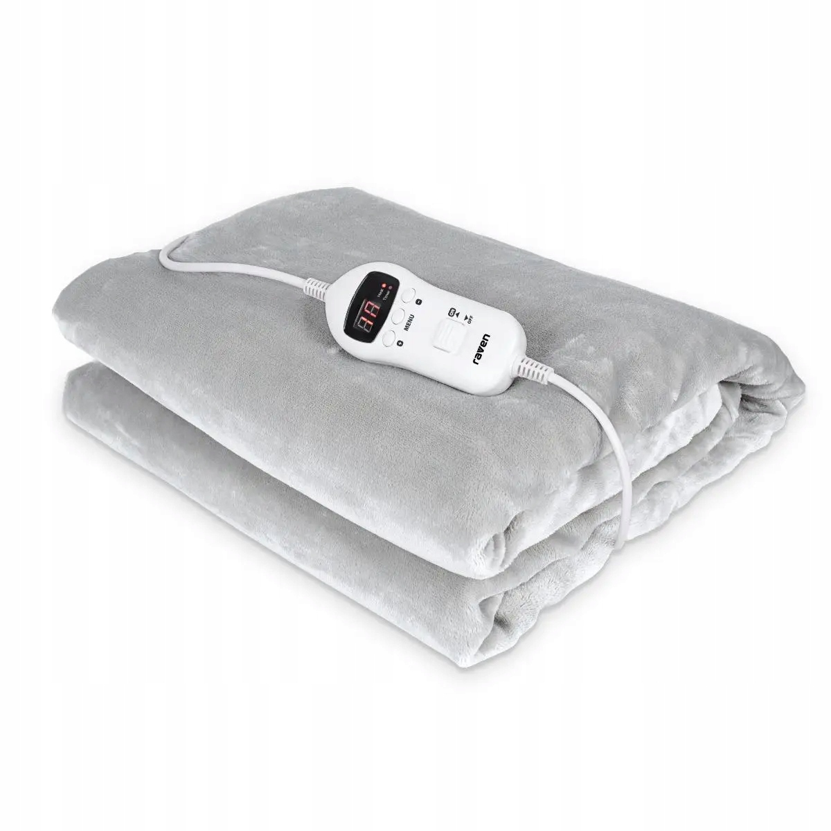 Koc elektryczny grzejący Raven EKE003S 160 x 120 cm Miękki Pilot