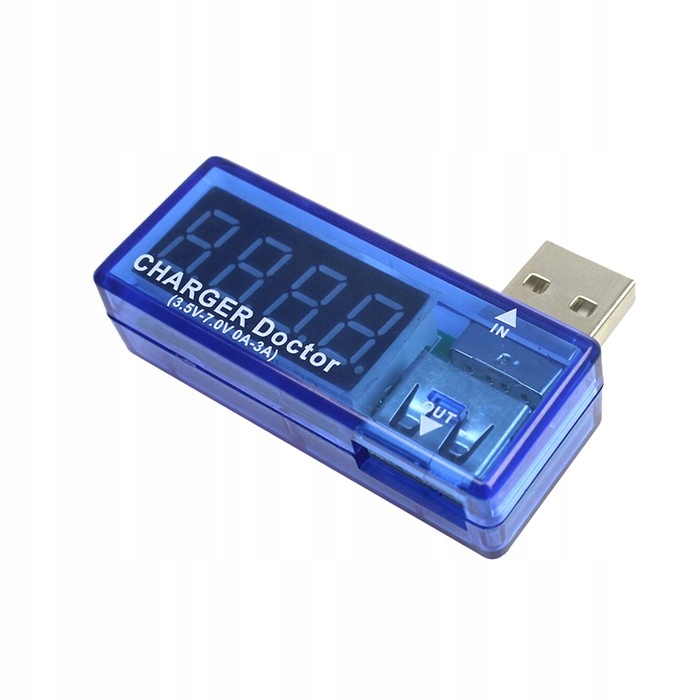 

286 Miernik napięcia oraz prądu portu Usb