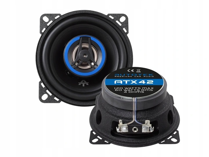 Reproduktory do auta 10 cm 100 mm 2pásmové 60 W Rms 4 Ohm Usa Autotek ATX42