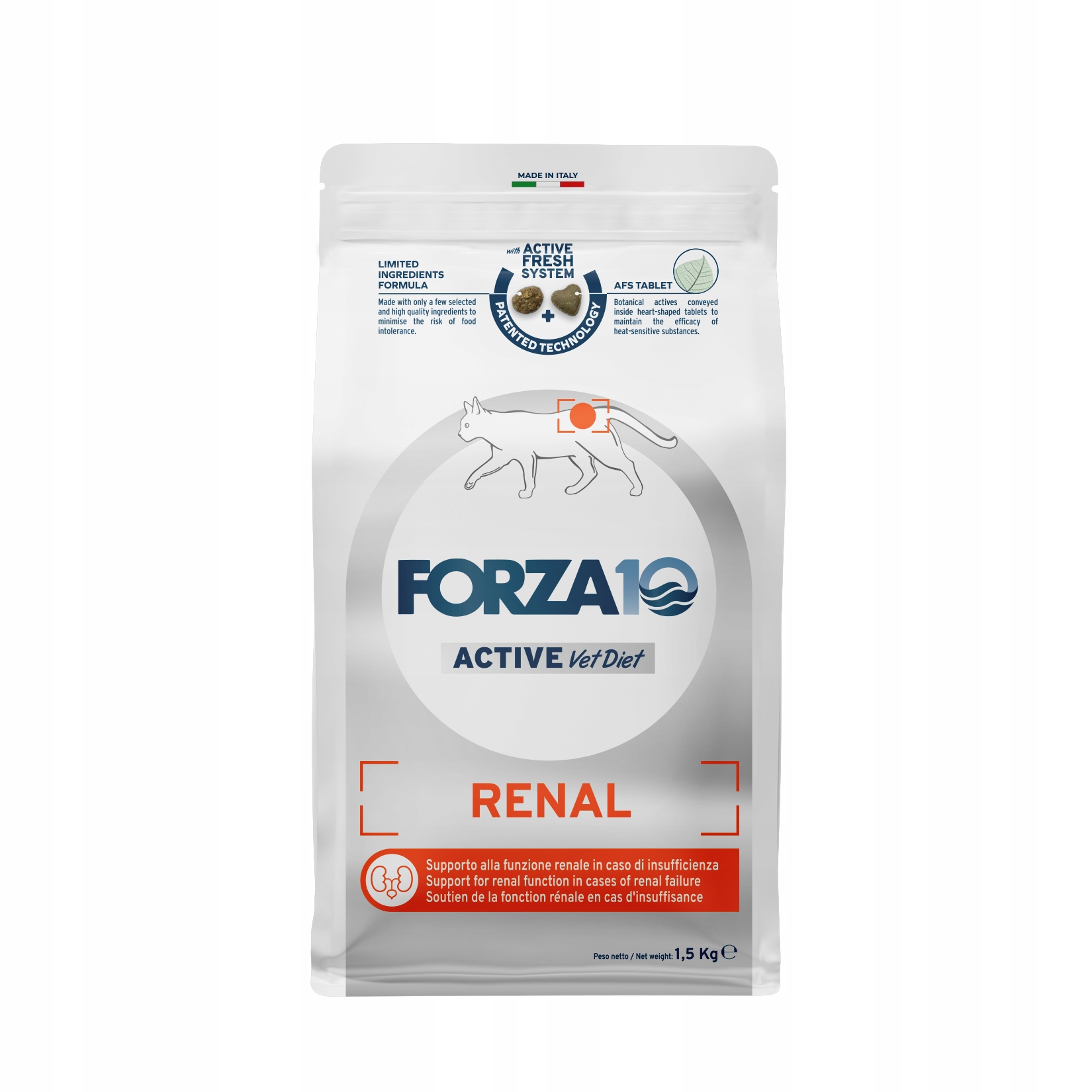 Forza10 Veterinární dieta Renal Active pro kočky 1,5 kg