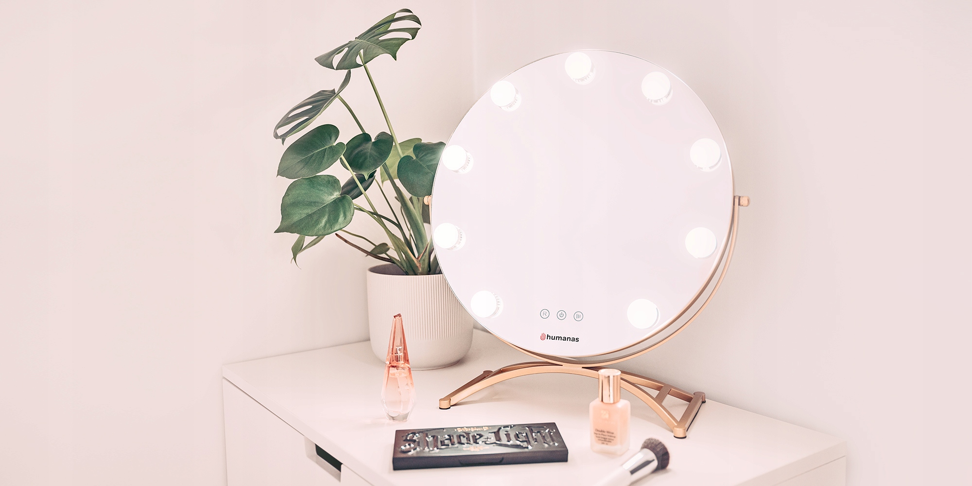 Lustro do makijażu Humanas HS-HM03 LED Rodzaj stojące