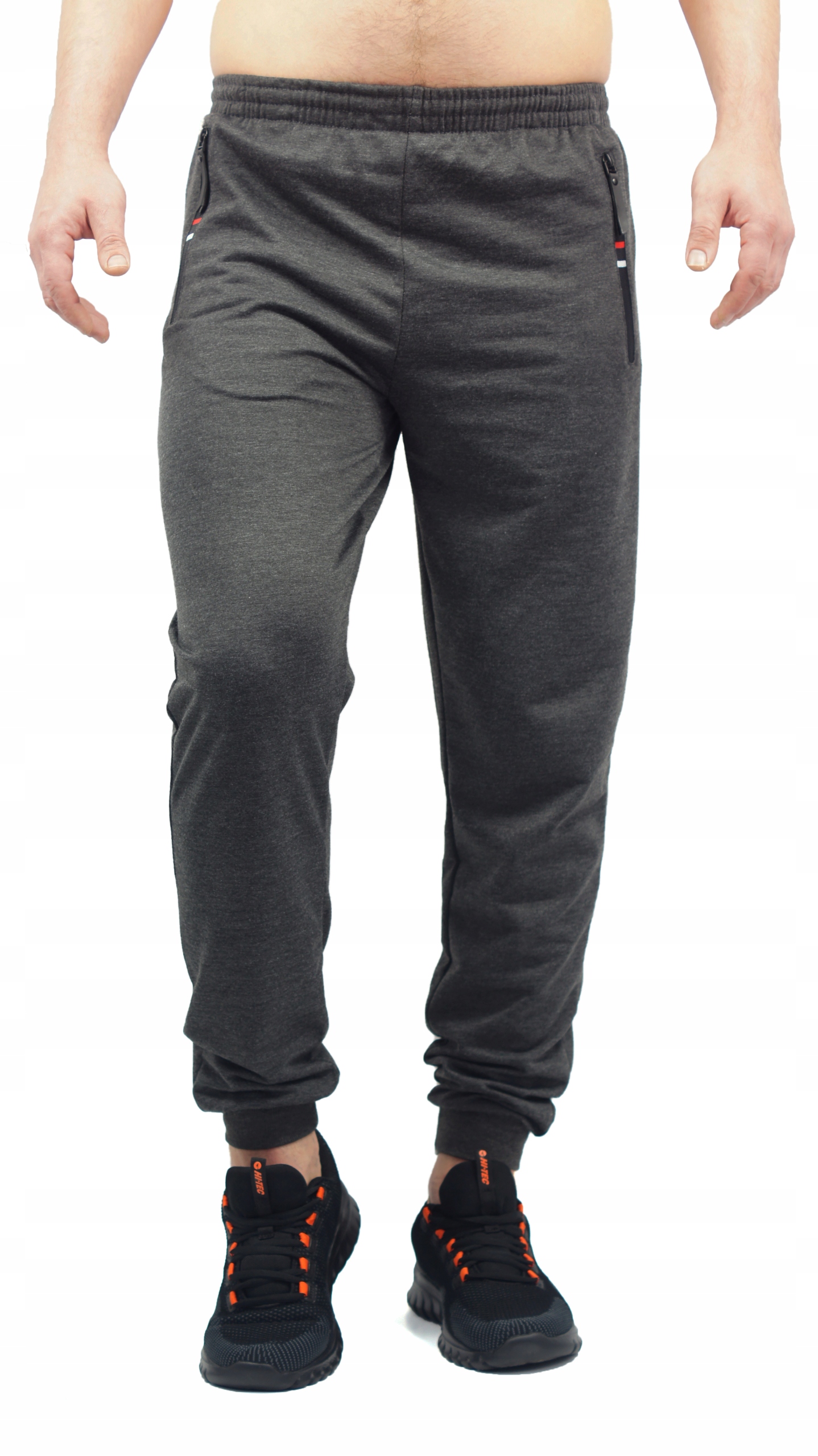 

Spodnie Męskie Dresowe Gładkie Y775 G r.4XL