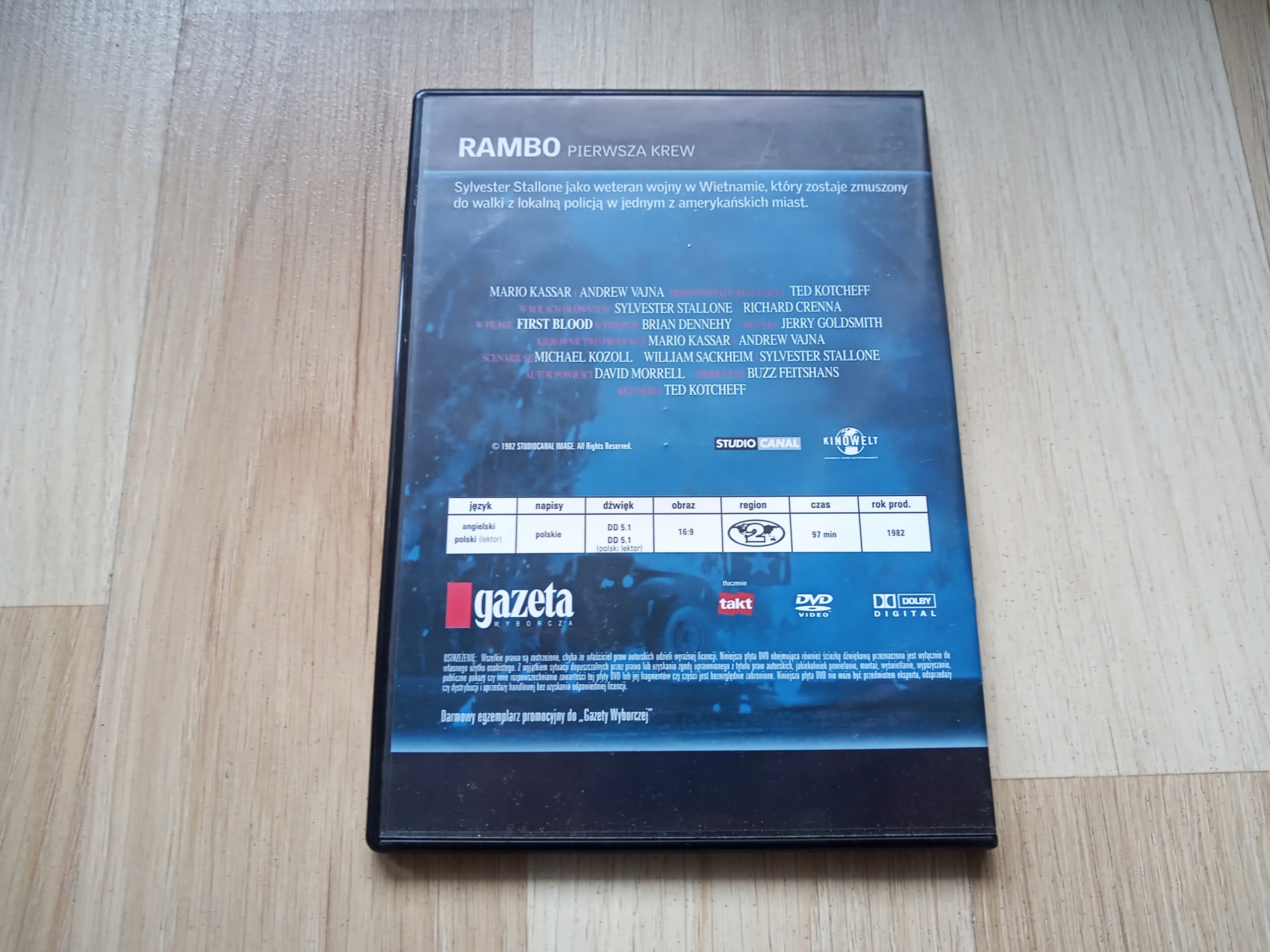 Rambo Pierwsza krew DVD EAN (GTIN) 9788375587890