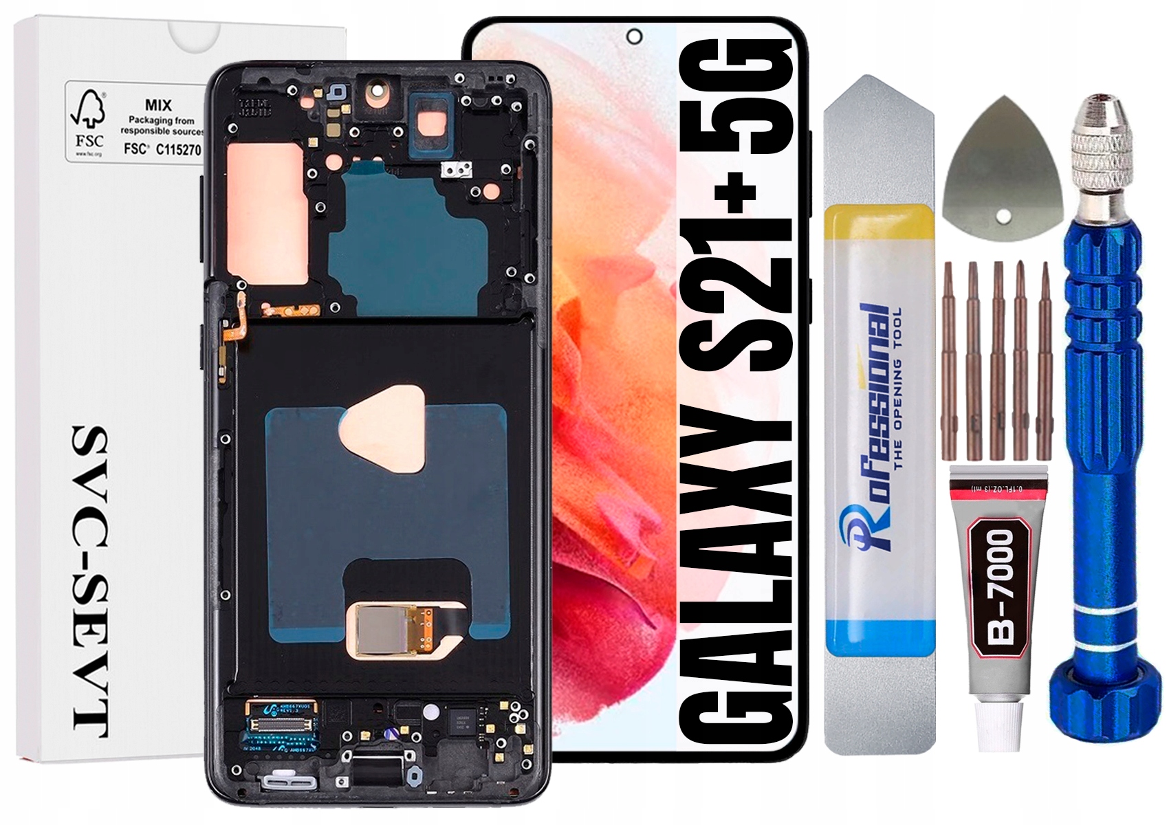 Displej Pro Samsung Galaxy S21 Plus G996 Originální LCD Displej Rámeček