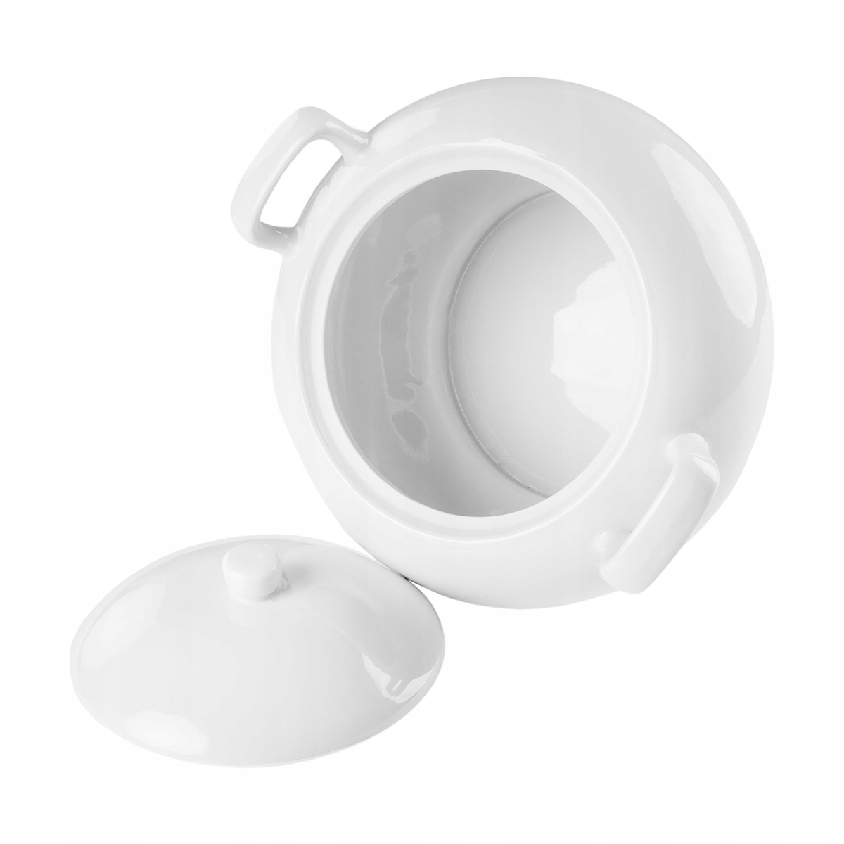 WAZA DO ZUPY OKRĄGŁA PORCELANOWA 2,5L WAZA DO ROSOŁU ZUPY Z POKRYWĄ 2,5L Pojemność 2.5 l