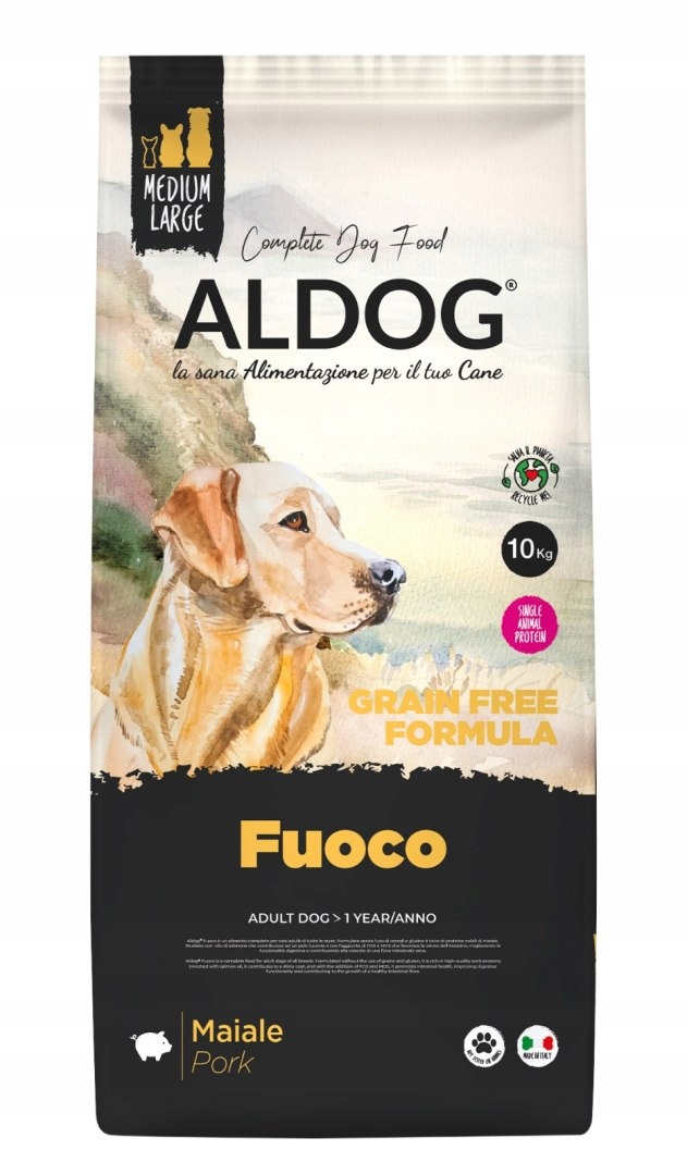 Levně Aldog Aldog Grainfree krmivo bez obilovin a monoproteinového vepřového masa 10 kg