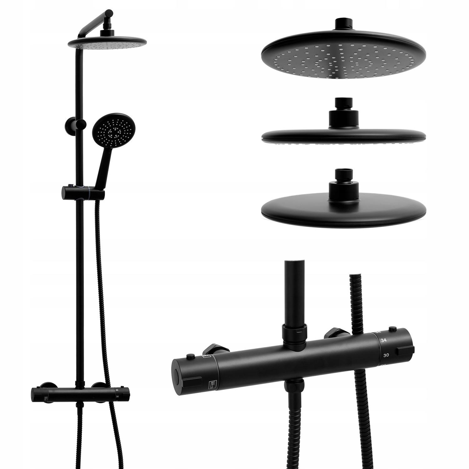 

Zestaw Prysznicowy Termostat Bateria Deszczownica