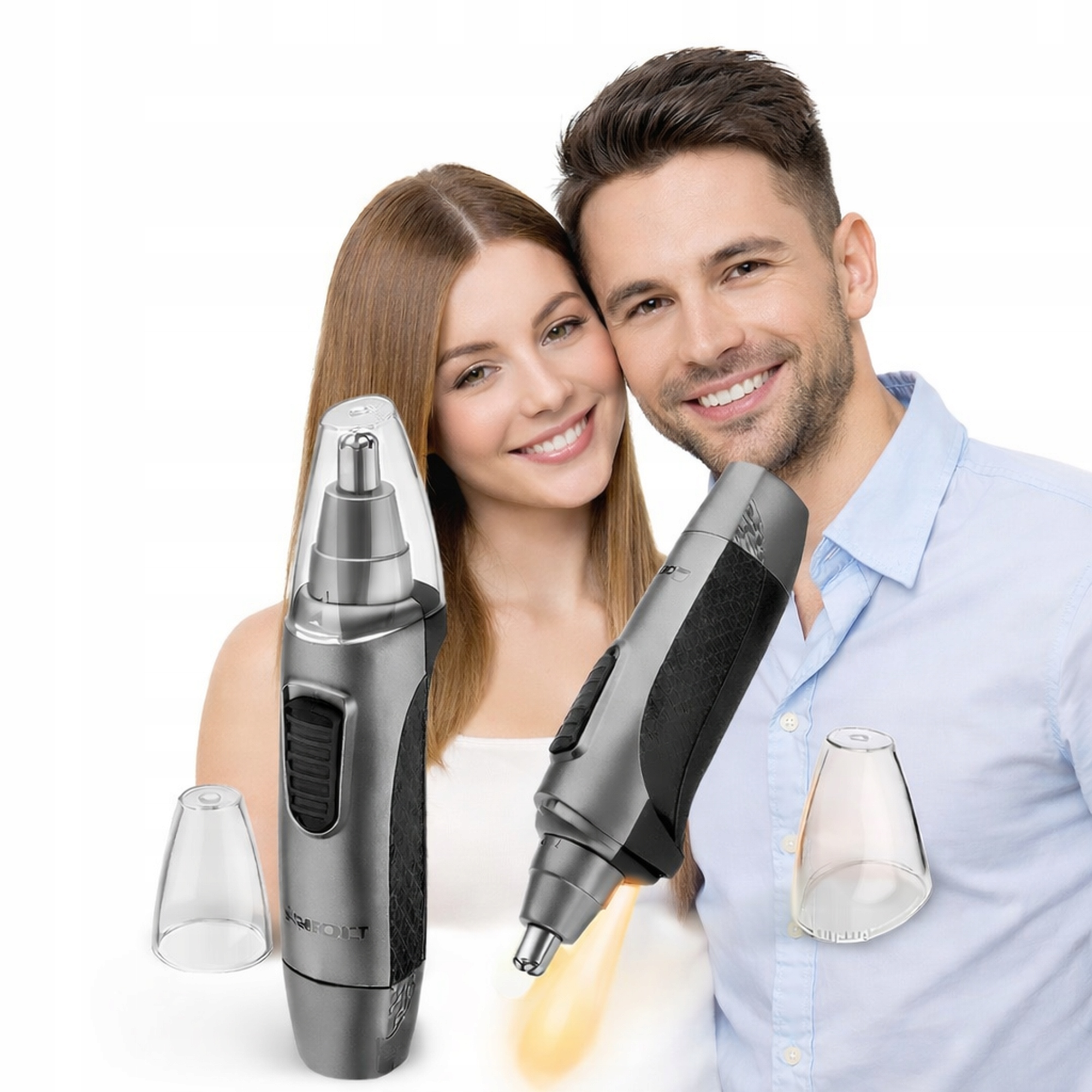 ZAŘIZOVAČ NOSU A UŠÍ HOLICÍ UŠÍ EPILÁTOR CHLUPŮ S BATERKOU PROFESSIONAL