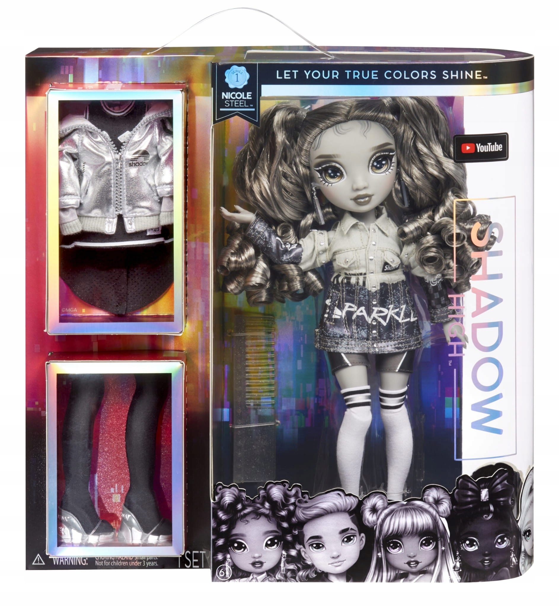 

Rainbow High Shadow Modna Lalka Nicole Steel 28CM
