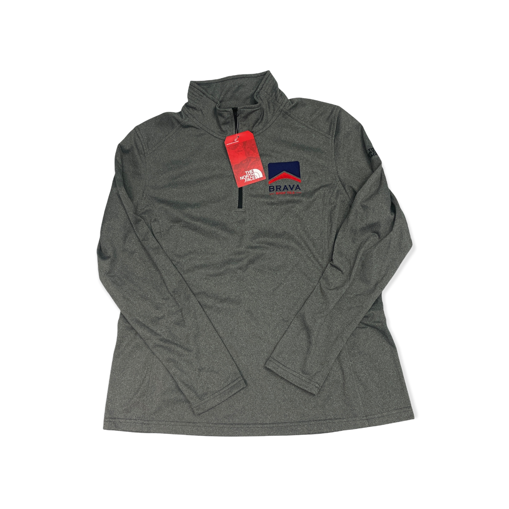 Šedá mikina s rukávem The North Face XXL
