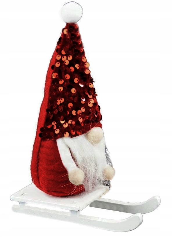 

Skrzat Krasnal Świąteczny Mikołaj Na Saniach Choin