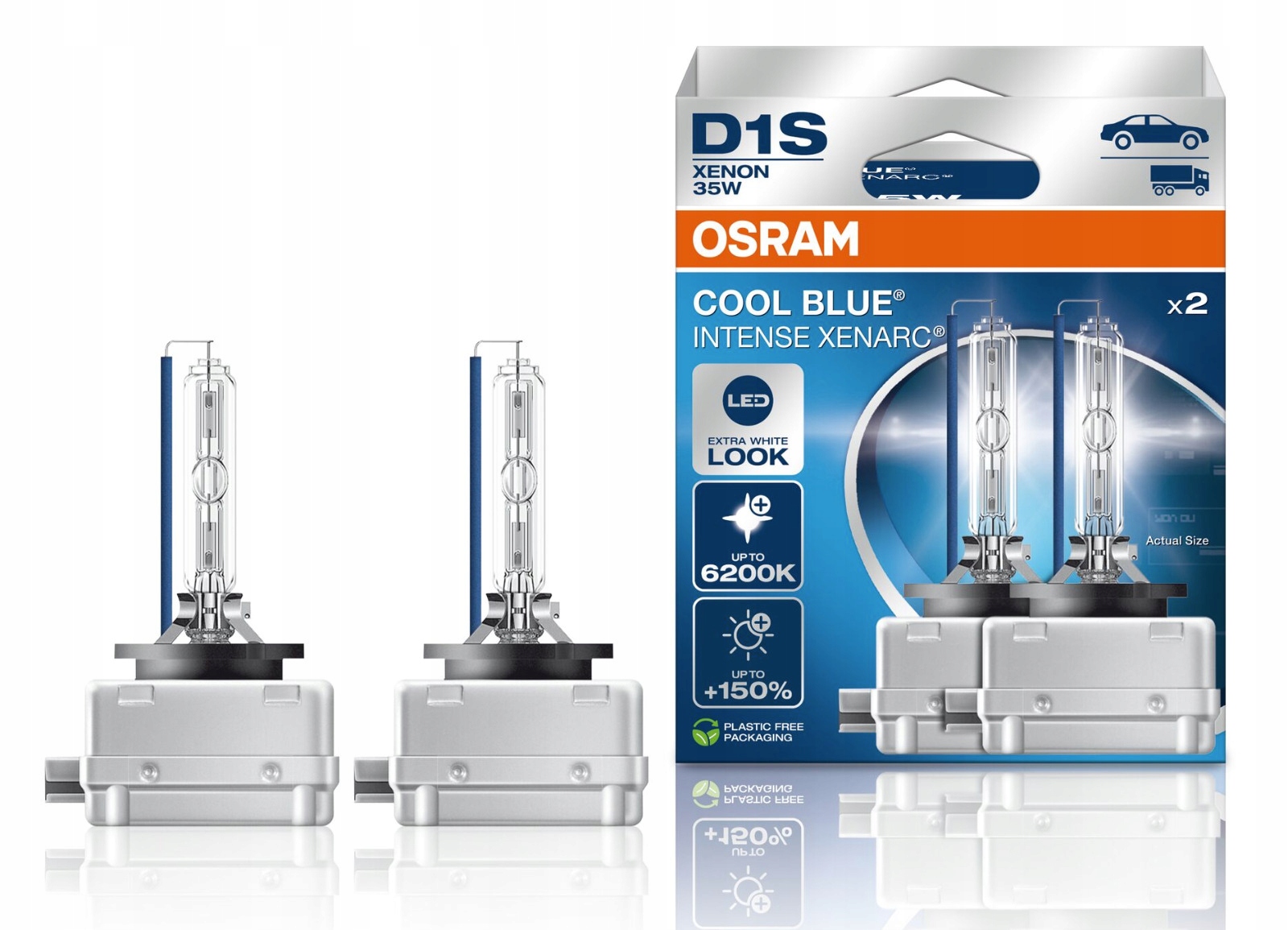 Osram Xenarc Cool Blue Intense Next Generation D1S, 35 W, PK32d-2, 2ks