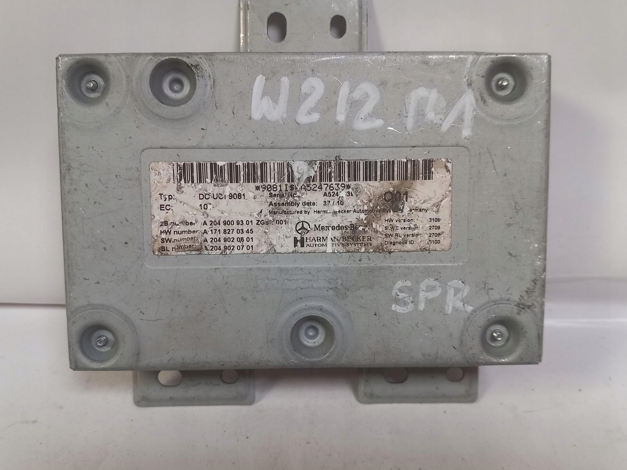 control unit module INTERFACE MERCEDES E-KLASA W212 A2049009301 09-16