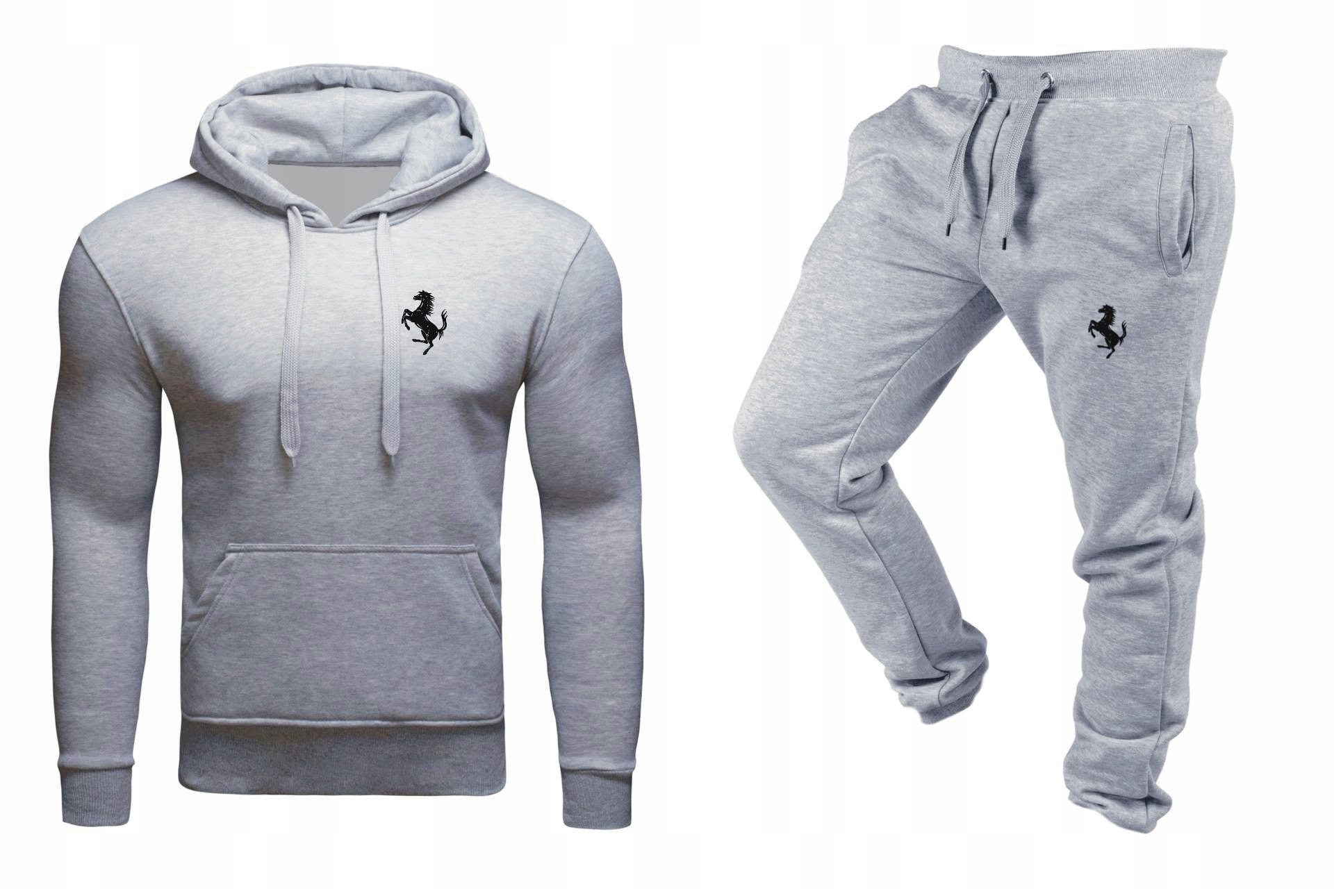 Tepláková Souprava Teplákovka Ferrari Mikina A Kalhoty Šedá L