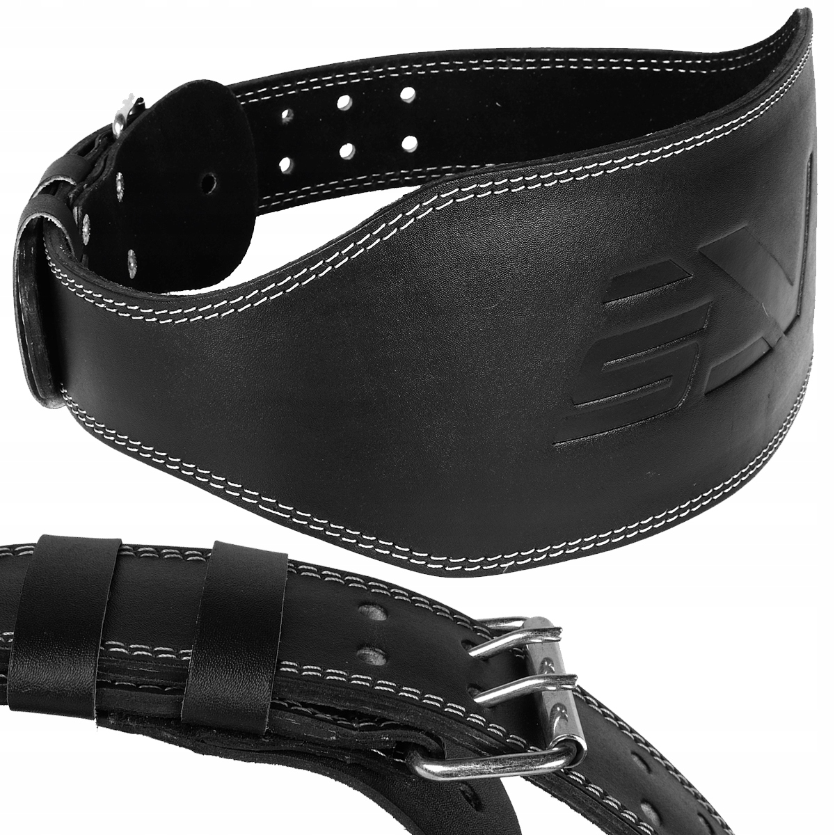 

Szeroki Pas Kulturystyczny Skórzany Na Siłownię L