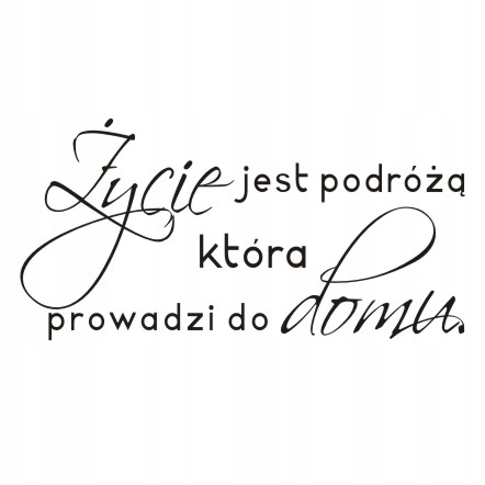 

Napis na ścianę, naklejka - Życie jest podróżą 183