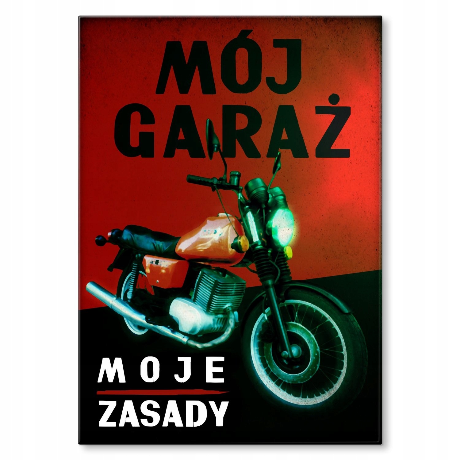

Plakat metalowy Mój garaż Mz M