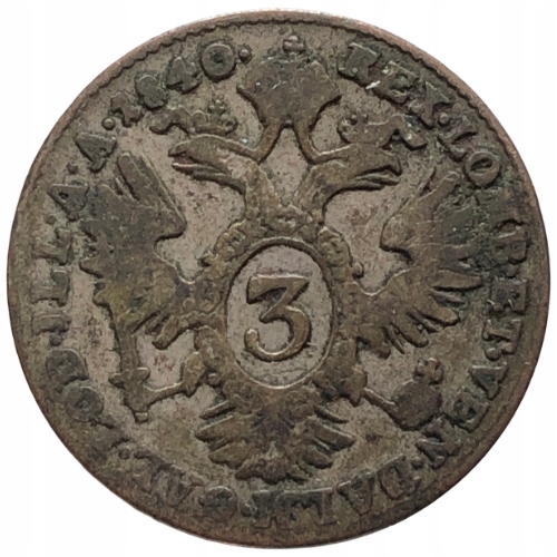 67415. Austria, 3 krajcary, 1840r. - Ag