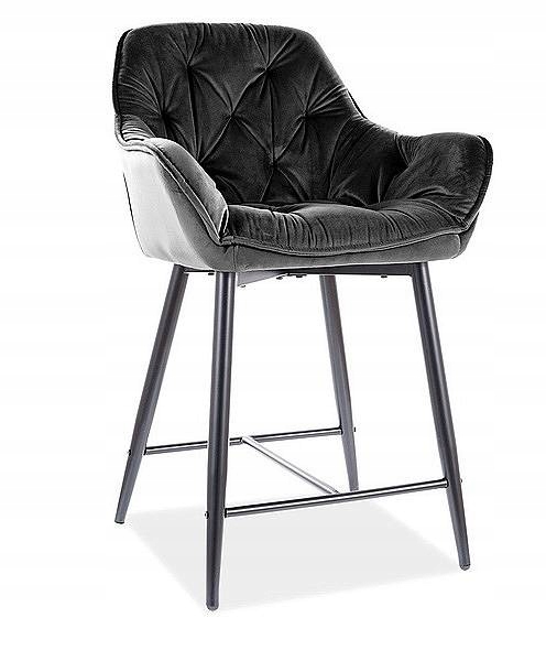 

Półhoker Cherry H-2 velvet czarny