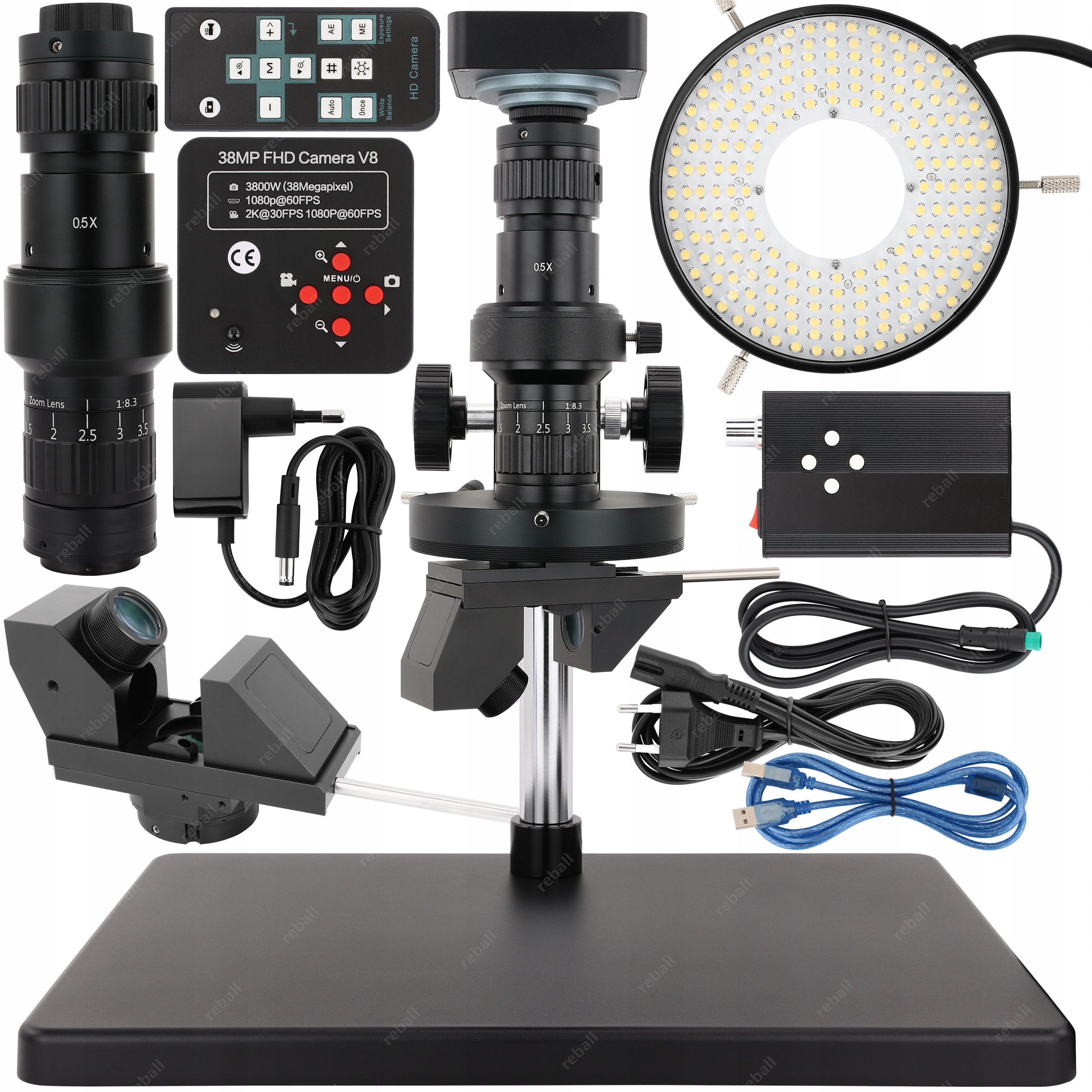 Digitální Mikroskop SZ10H Pro S 3D Modulem Inspekce 360° Kamera 2K 30FPS