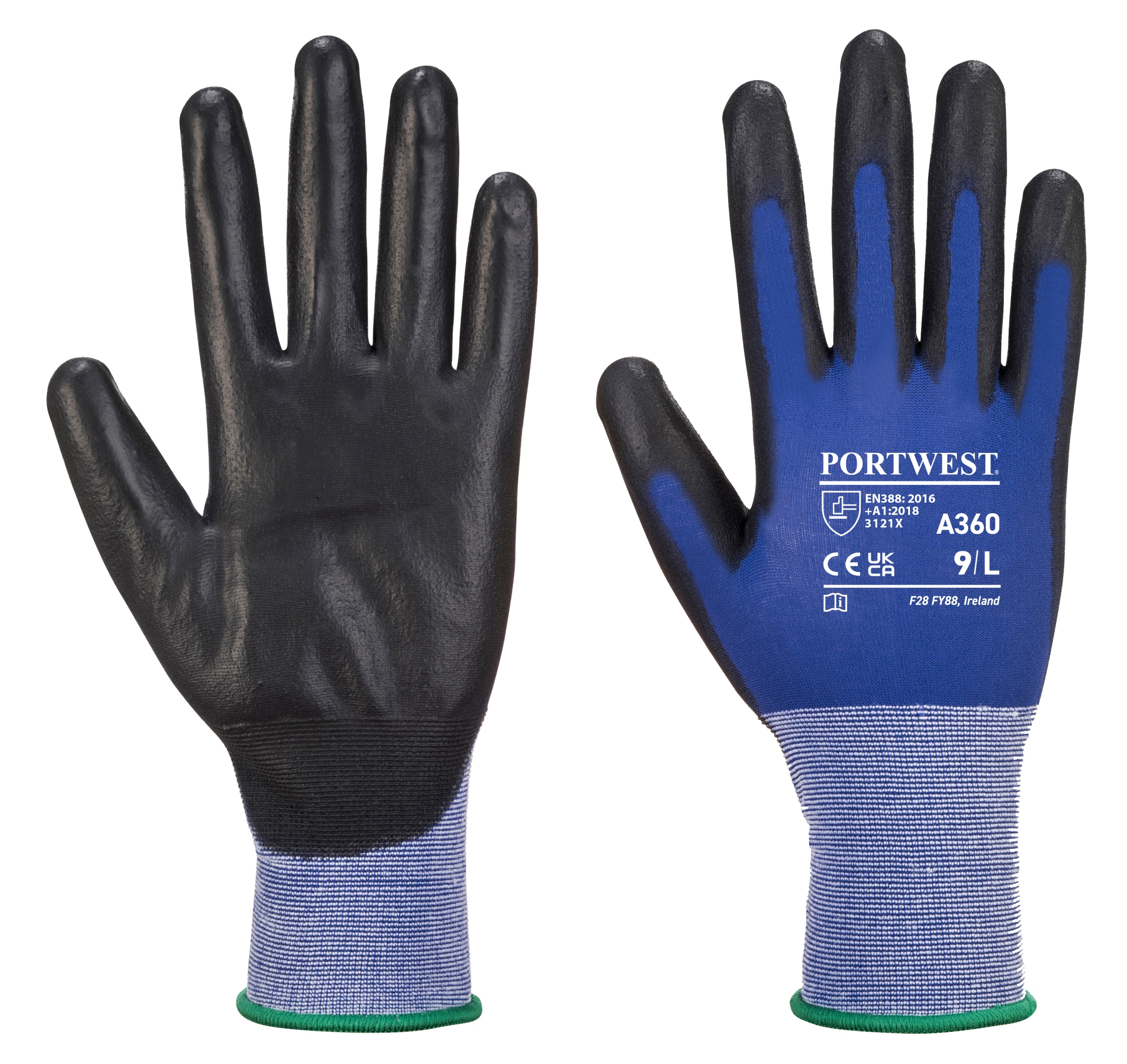 

Rękawice powlekane Pu A360 B8R r. 10 XL