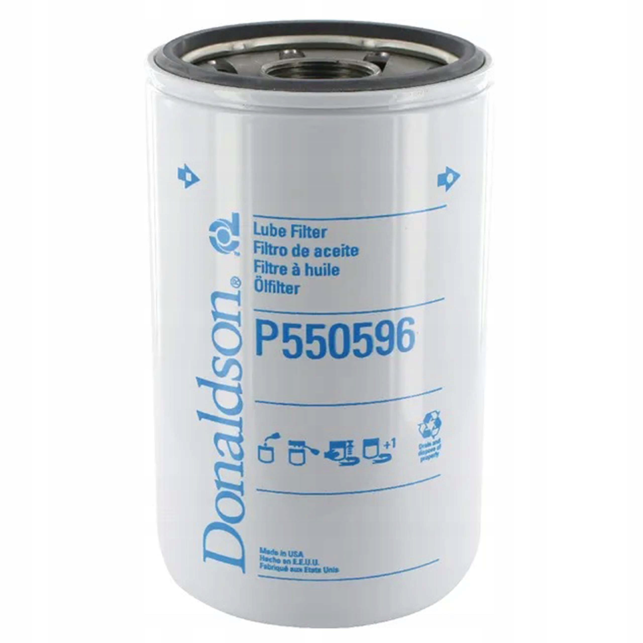 Filtr oleju P550596 Donaldson silnik Isuzu