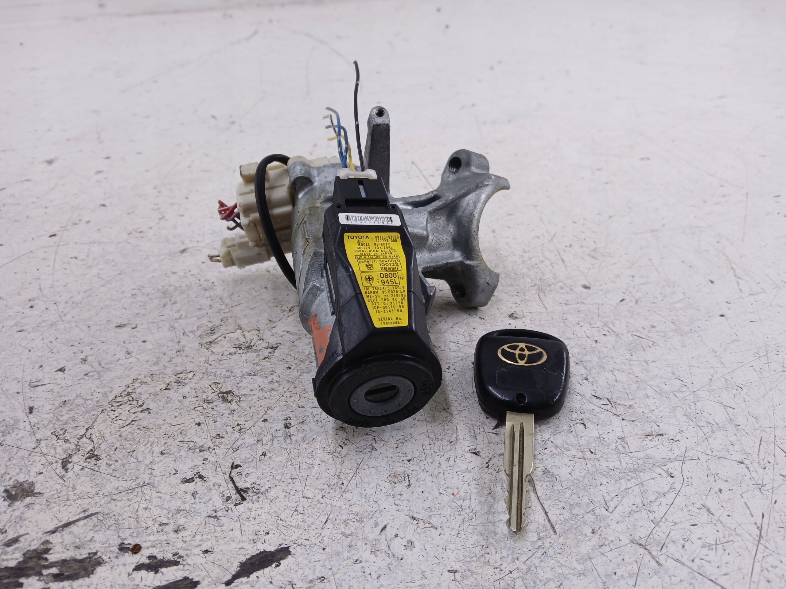 TOYOTA MR2 III ZZW30 ignition key 89783-52020