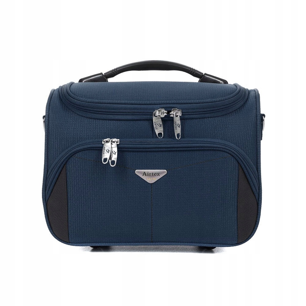 Duży kuferek na kosmetyki, kosmetyczka podróżna z lusterkiem 13l