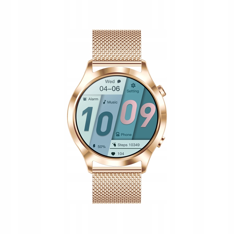DAMSKI SMARTWATCH Z FUNKCJĄ PULS ROZMÓW MENU PL Stan opakowania oryginalne