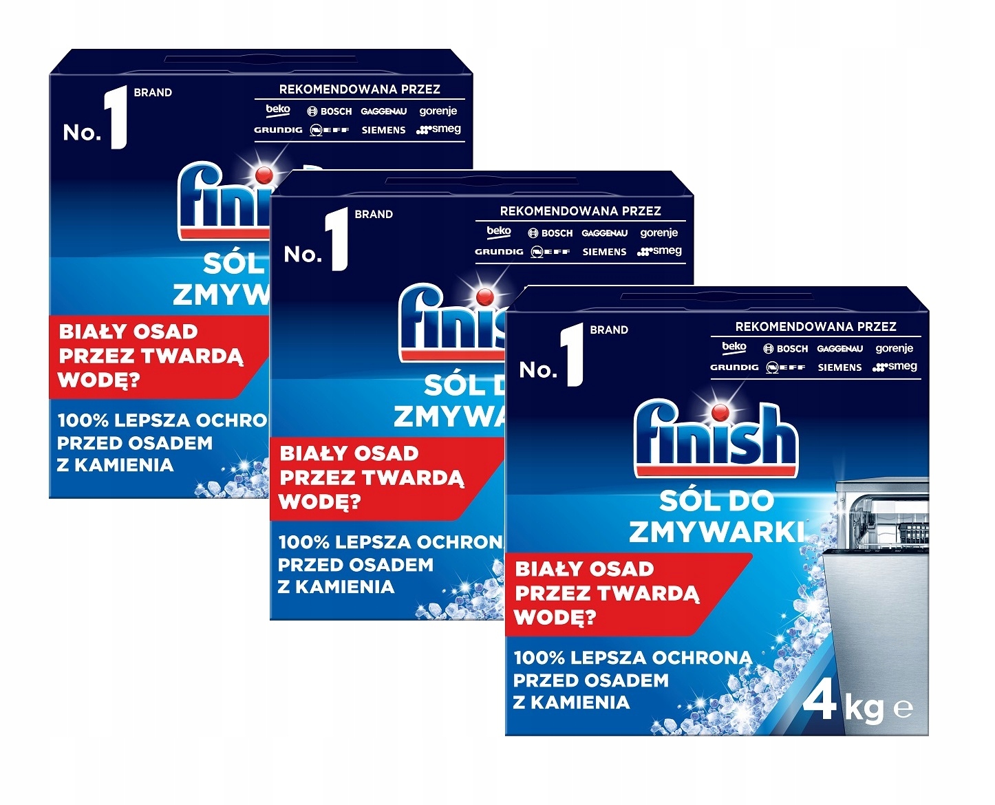 Levně Finish Ochranná sůl do myčky nádobí 4 kg x3