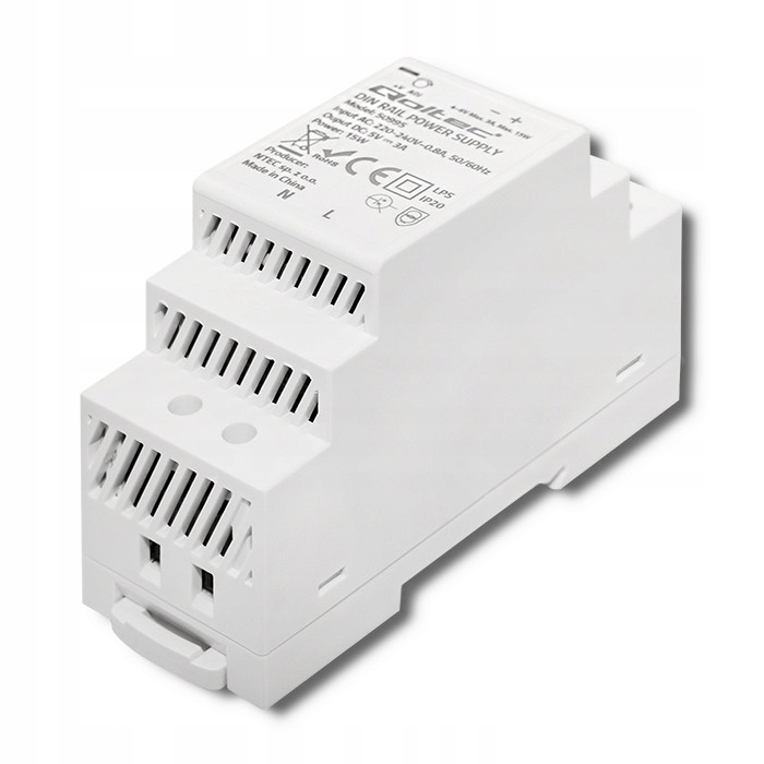 Qoltec Przemysłowy zasilacz na szynę DIN 15W 5V 3A Model 50995