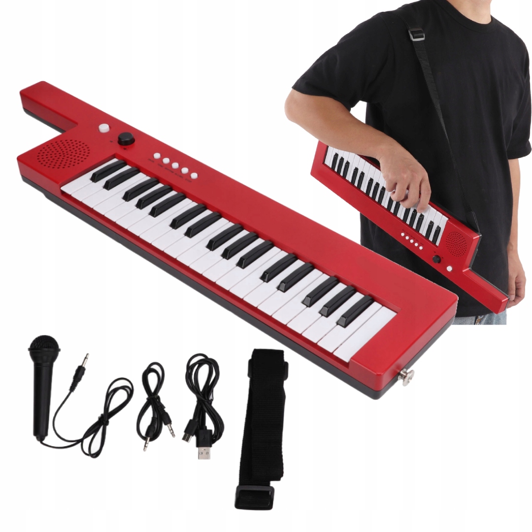 ORGANY ELEKTRONICZNE KEYBOARD MUZYCZNA ZABAWKA 37KLAWISZ + MIKROFON