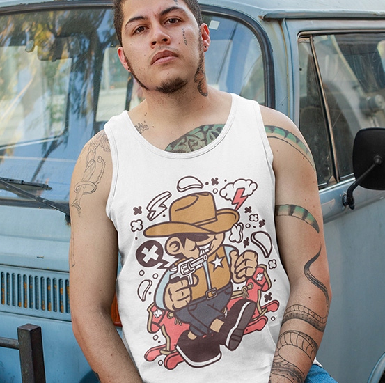 TANK TOP ANIMOWANE COWBOY KID Rozmiar XL