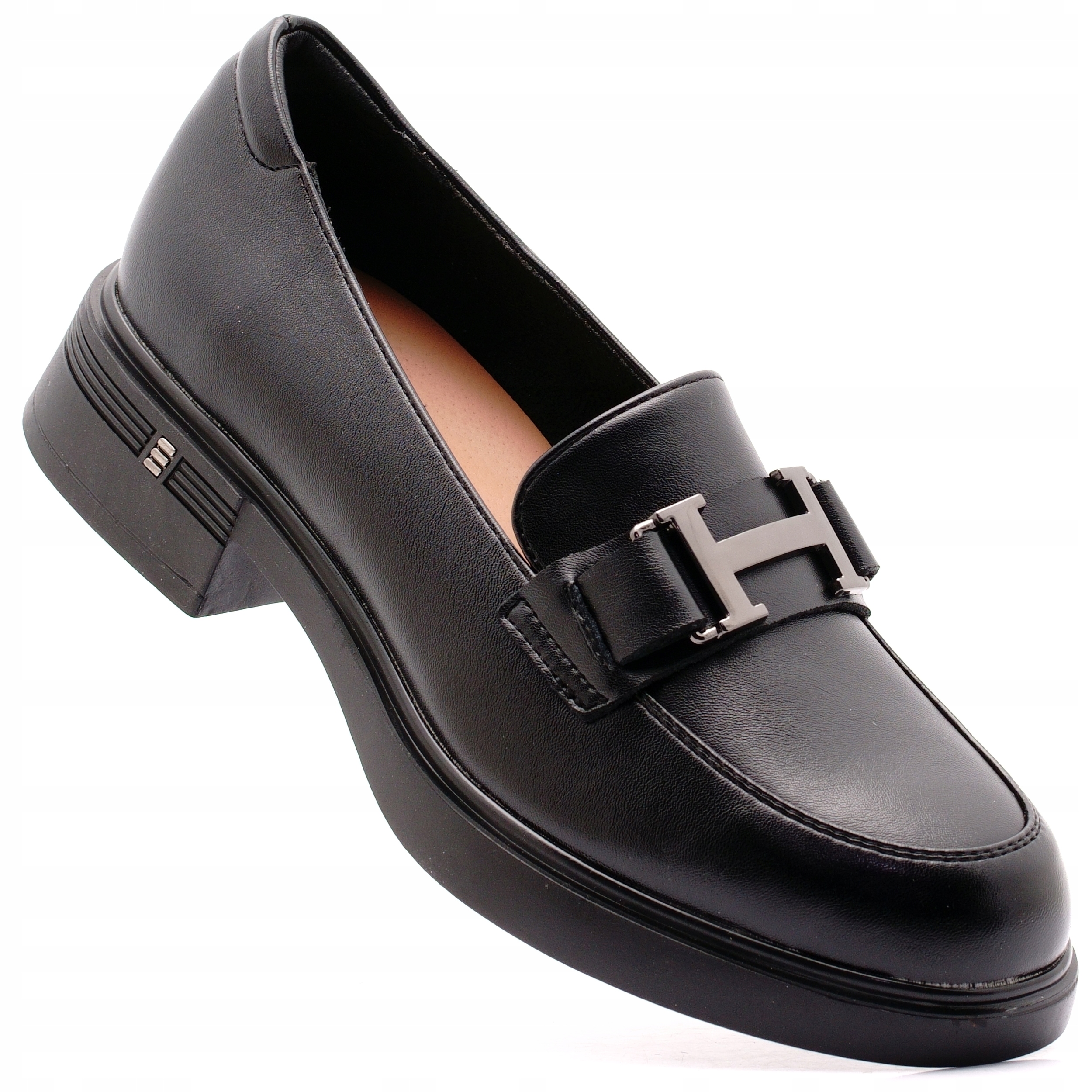 Vinceza Skóra Mokasyny Lordsy Buty Damskie Półbuty Skórzane 18120 39