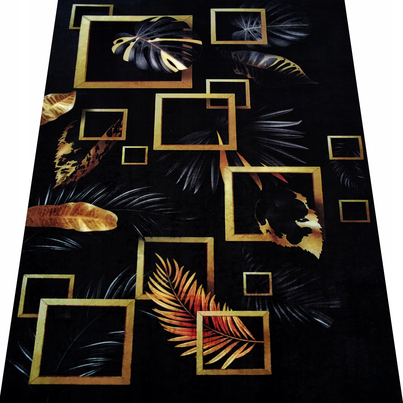 

Dywan 120x180 Antypoślizgowy Pranie Czarny Kwadrat