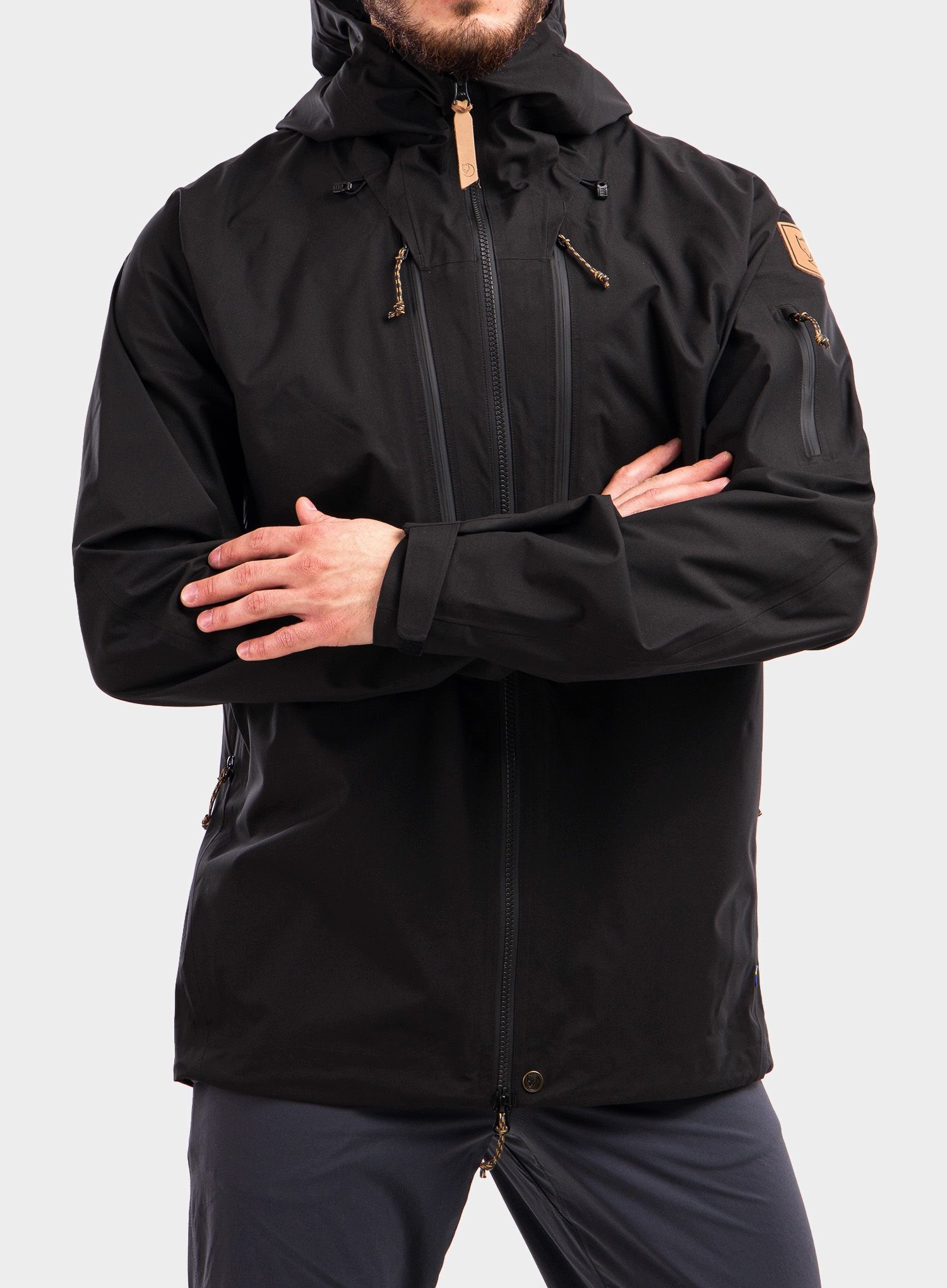 Pláštěnka Fjallraven Keb Eco-Shell Jacket černá S