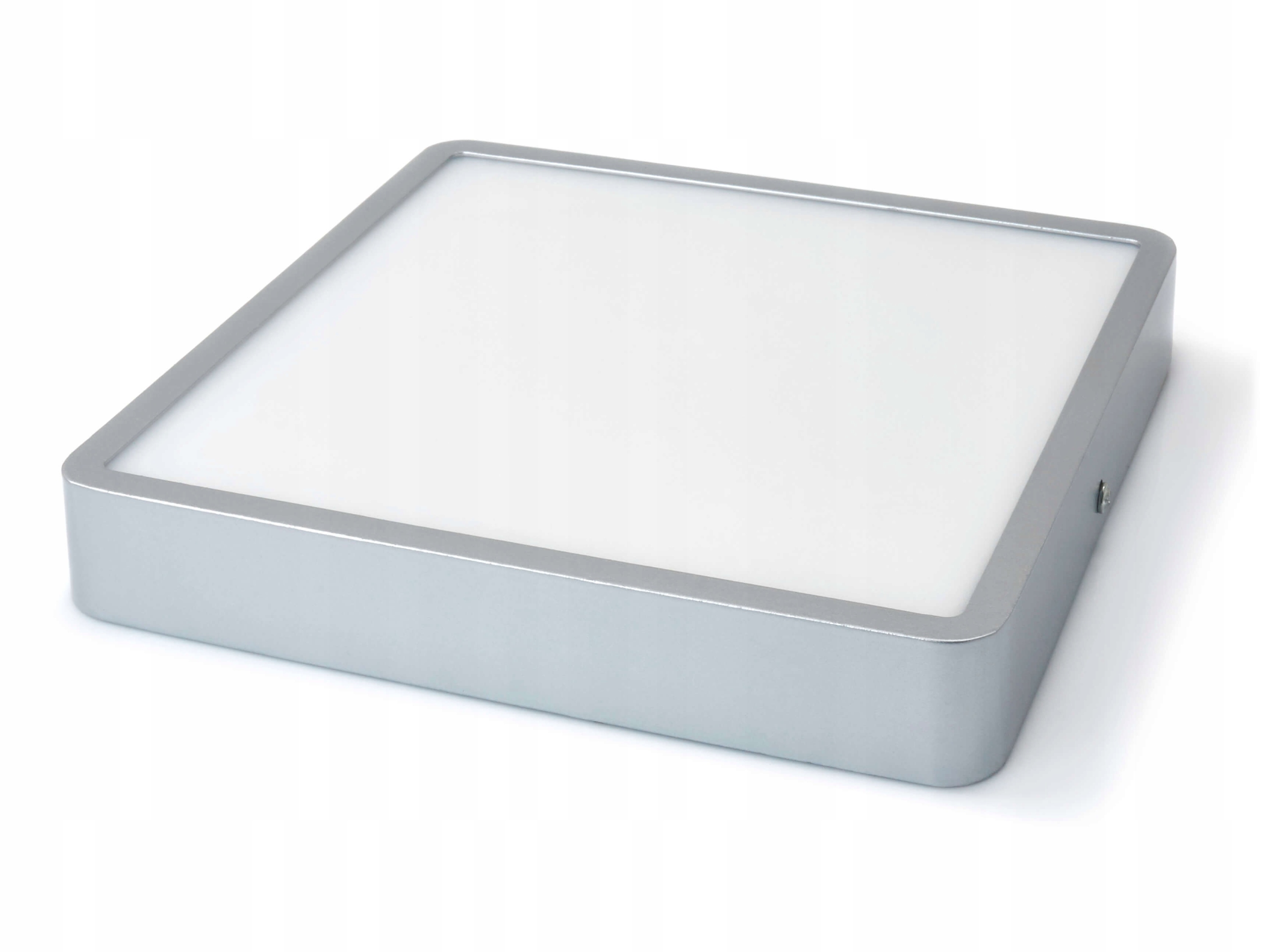 

Panel Led Natynkowy Kwadrat Srebrny 24W Plafon