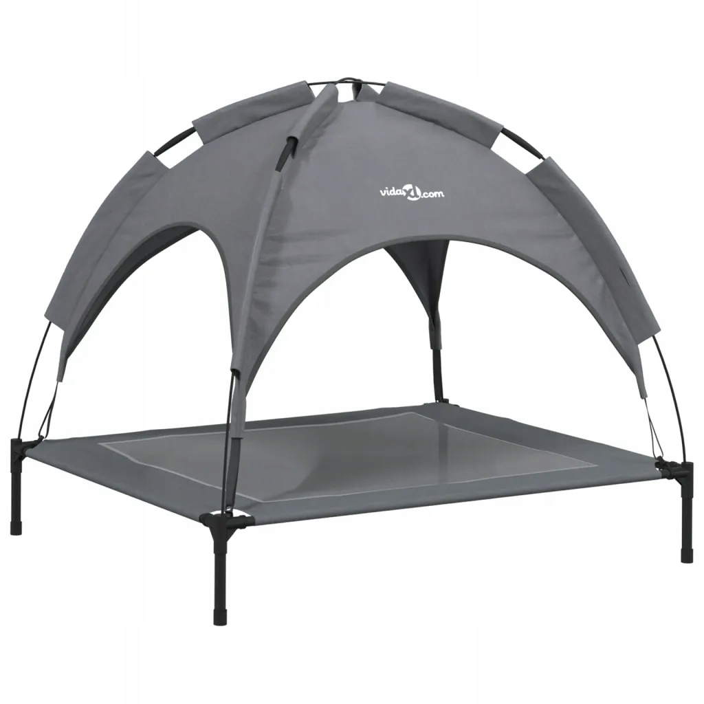 Levně Pelíšek pro psy s nebesy, antracit , 90x81x81 cm, oxfordská látka, ocel