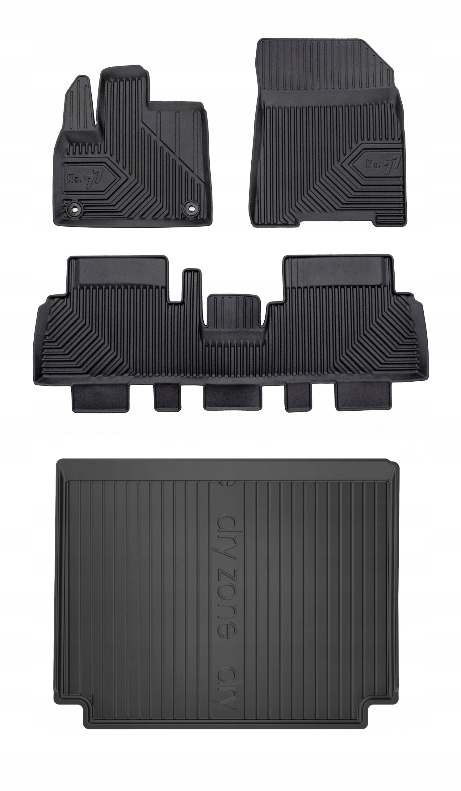 Set 77 Gumové rohože a rohože Citroen Berlingo 3 od roku 2018 5x1