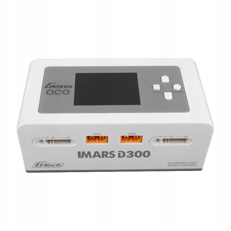 Nabíječka Gens Ace Imars D300 G-Tech Channel Ac/dc 300W/700W Rc Bílá